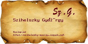 Szihelszky György névjegykártya
